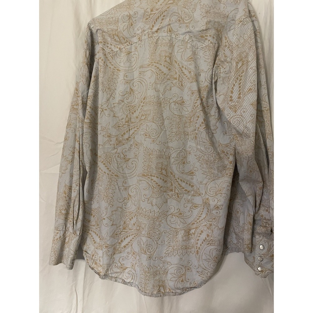 Roper Pearl Snap Long Sleeve Shirt Large  Western - Picture 3 of 5